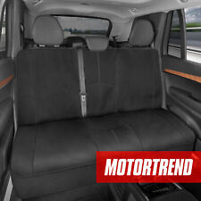Motor Trend Waterproof Universal Rear Bench Seat Cover For Car Gray Stitching