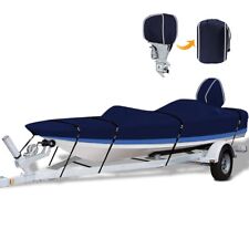 900d Heavy Duty Trailerable Bass Tracker Boat Storage Cover With Motor Cover