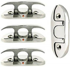 4 Pack 316 Stainless Steel Marine Boat Folding Cleat Flip-up Dock Cleat 4-12