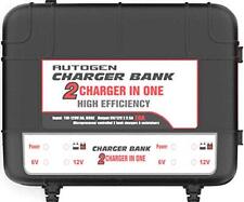 Autogen 2-bank Marine Battery Charger 10-amp 5-amp Per Bank Dual Battery...