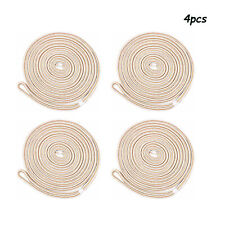 4 Pack 12in 20 Ft Double Braid Nylon Dock Line Mooring Rope For Boat Marine
