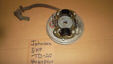 Vintage Johnson Outboard 5hp Model Td-20 Original Magneto And Points - Look