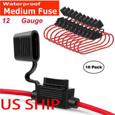 10 Pack 12 Gauge Atc Loop Fuse Holder Inline Awg Wire Copper 12 Volt Power Blade