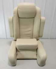 Misty Harbor Pontoon Boat Bolstered Reclining Captain Helm Chair Seat Tan