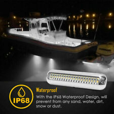 60led Boat Lights Pontoon Marine Transom Lamp Waterproof Stainless Steel White