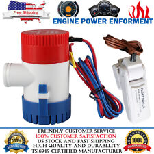 Automatic Submersible Boat Bilge Water Pump Auto With Float Switch 12v 1100gph
