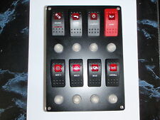 Switch Panel 8 Carling Contura Rocker Switches With Breakers Boatingmall Ebay