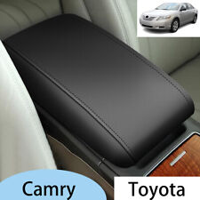 Center Console Lid Armrest Cover Faux Leather Cushion For Toyota Camry 2007-2011