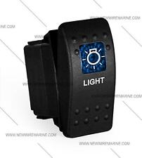 Labeled Marine Contura Ii Rocker Switch Carling Lighted - Light-blue Lens