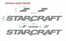 Starcraft Boat Emblem 50 Chrome Free Fast Delivery Dhl Express - Raised Decal