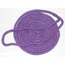 12 Inch X 25 Ft Purple Double Braid Nylon Mooring And Docking Line For Boats
