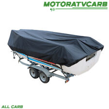 All-carb Waterproof Boat Cover Trailerable Fishing Ski Bass V-hull Runabouts