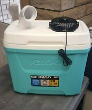 28 Quart Swamp Cooler Ice Portable Air Conditioner Camping 3 Speed Usb Fan
