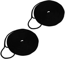 2 Pack 12 Inch50ft Double Braid Nylon Boat Dock Anchor Line Mooring Rope Black