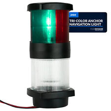 Tri-color Anchor Navigation Light 12v Meets Uscg 2 Nm Rules Vertical Mount