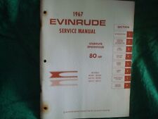 Service Manual For 80hp Evinrude Starflite Speedifour Outboard Motor 1967 Used