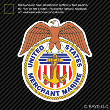 United States Merchant Marines Sticker With Eagle Us Merchant Marine Emblem