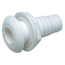 34 Inch White Plastic Thru-hull Bilge Pump And Aerator Hose Fitting For Boats