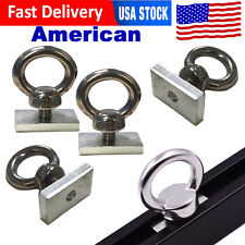 4pcs Boat Kayak Tie Down Eyelet Track Mount Accessories Stainless Steel Hardware