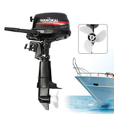 4 Stroke 6.5hp Outboard Motor Boat Engine Motor Water Cooling Hangkai 40cm Shaft
