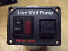 Mayfair - Marine Live Well Pump 12v 3-way Lighted Panel Switch Fused